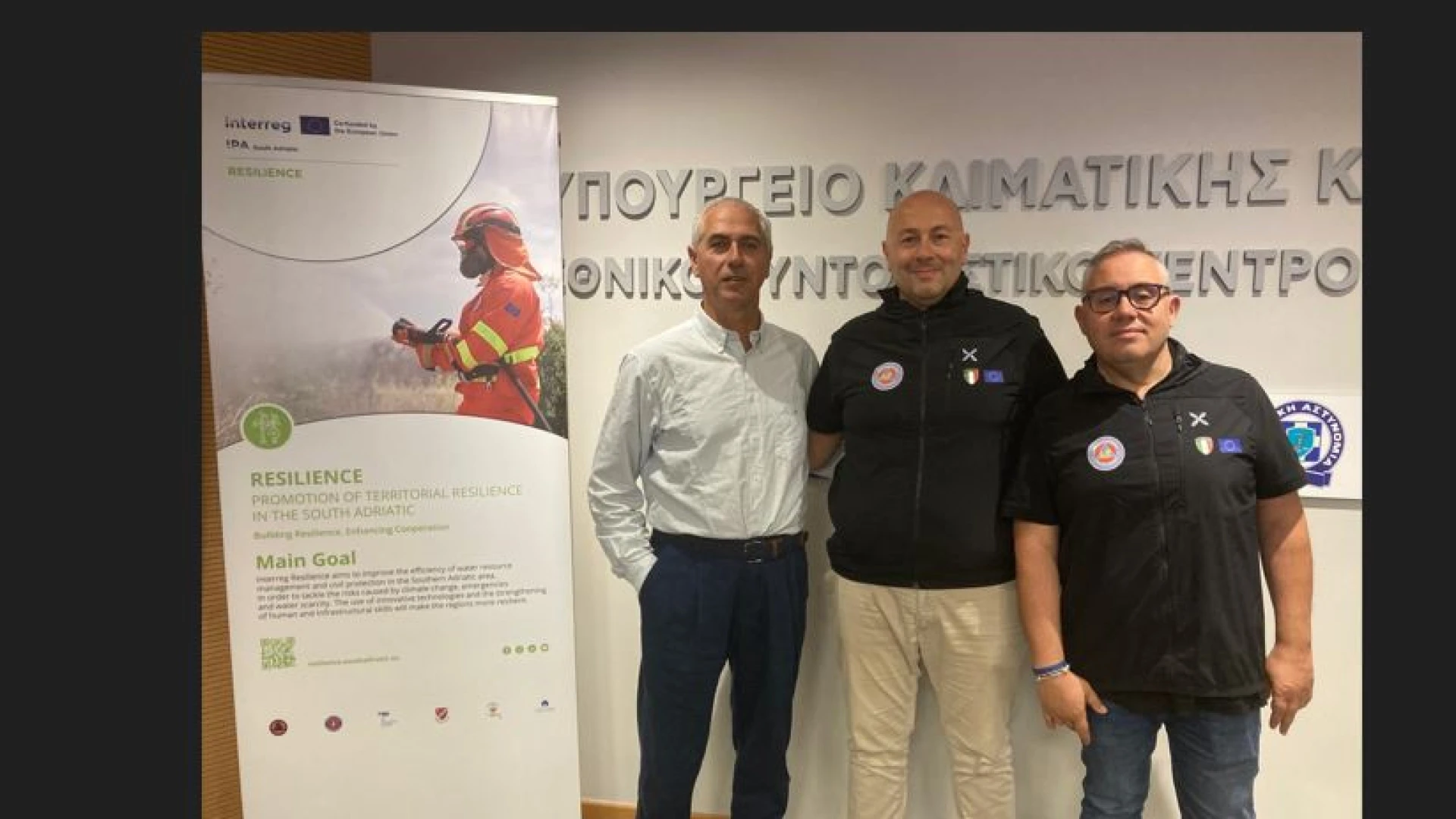 Incendi boschivi e gestione delle emergenze, la Protezione Civile del Molise ad Atene per presentare le sue best practices